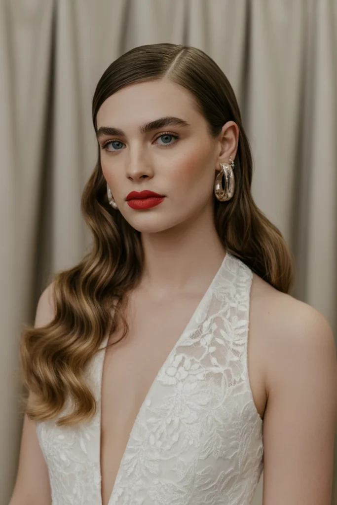 Slicked-Back Glam Waves