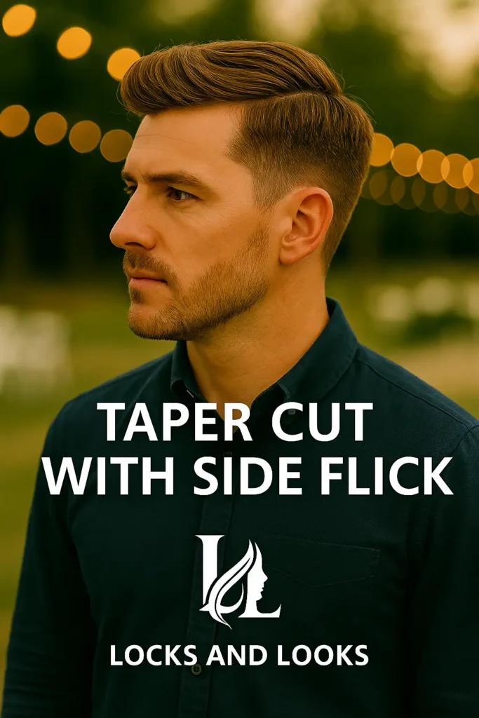 Taper Cut with Side Flick