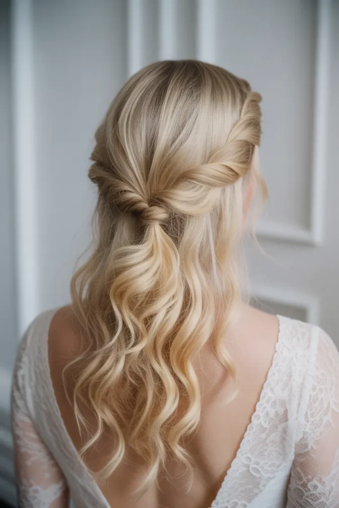 Twisted Crown Half Up