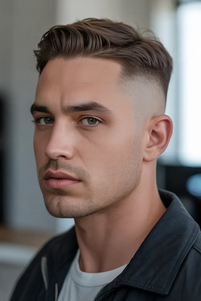  Low Fade with Crew Cut