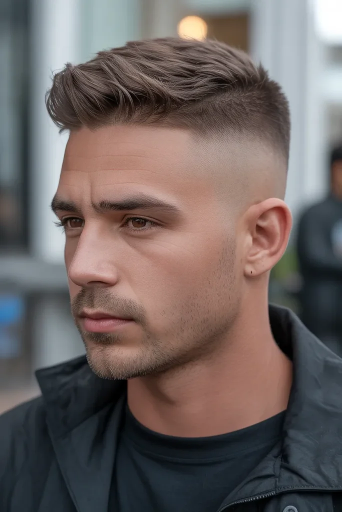 Low Fade with Short Textured Top