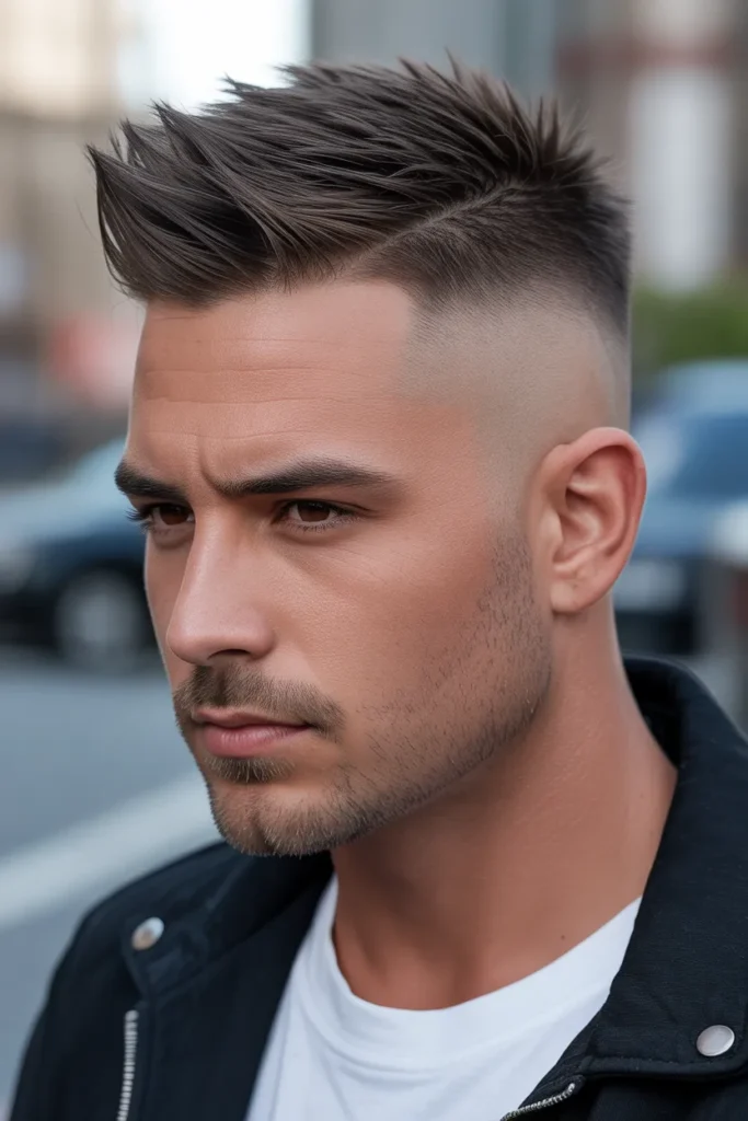 Low Fade with Textured Spikes