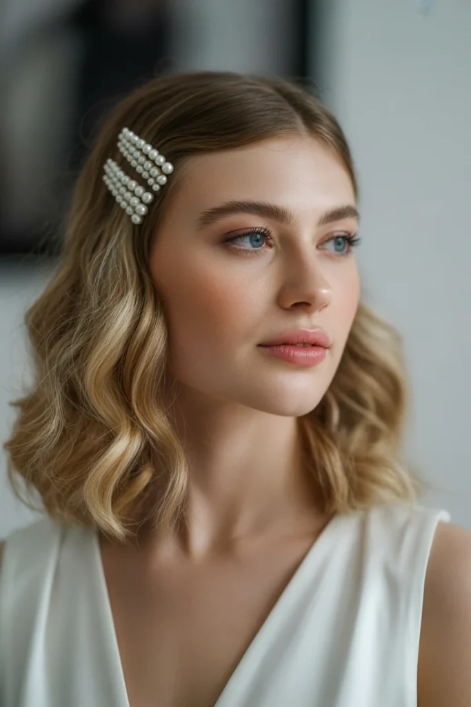 Beachy Waves with Hair Accessories