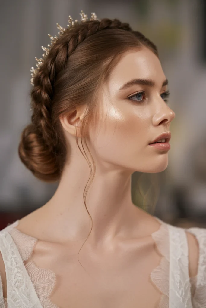 Braided Crown Bun