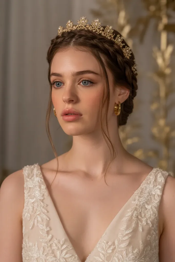 Braided Crown with Tiara