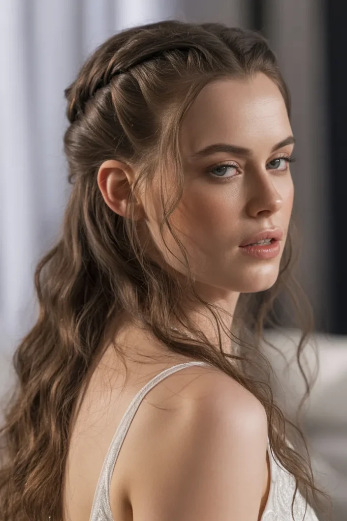 Braided Half-Up Style