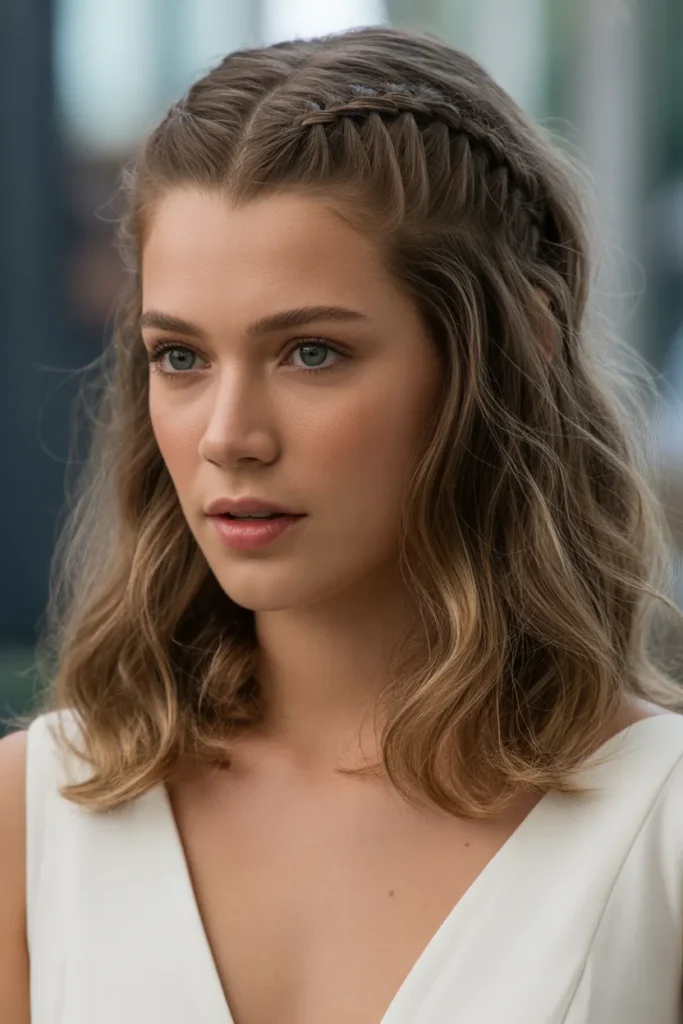 Braided Half-Up Style