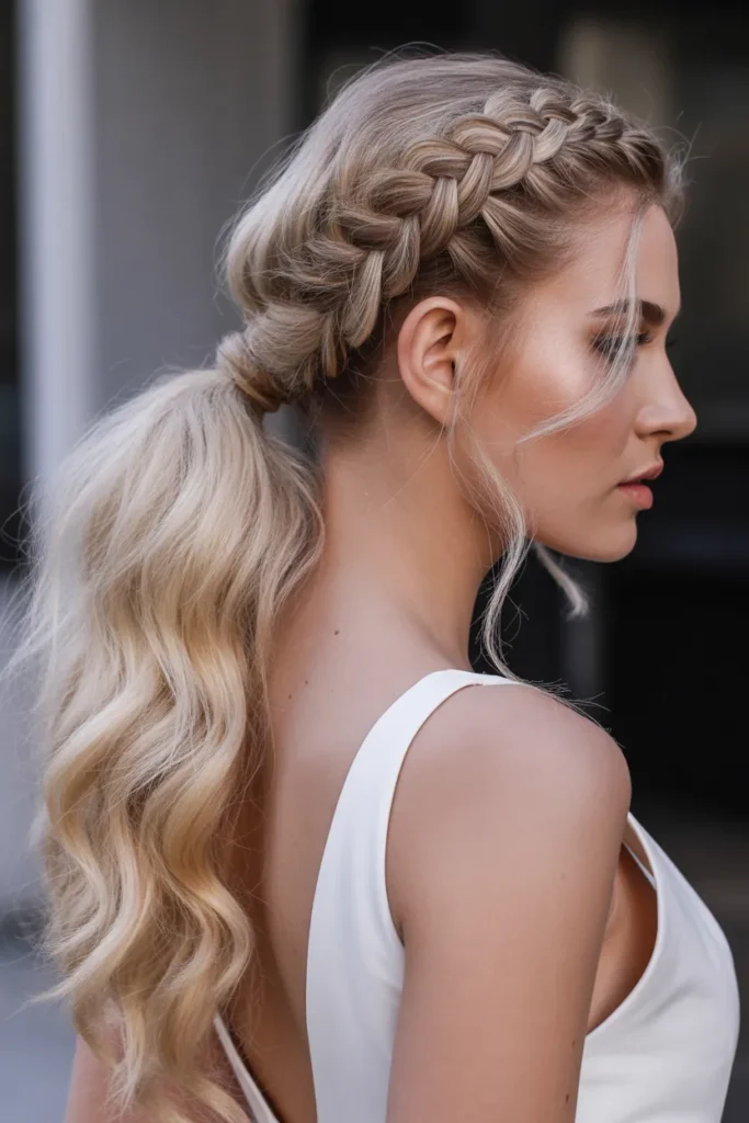 Braided Ponytail with Volume