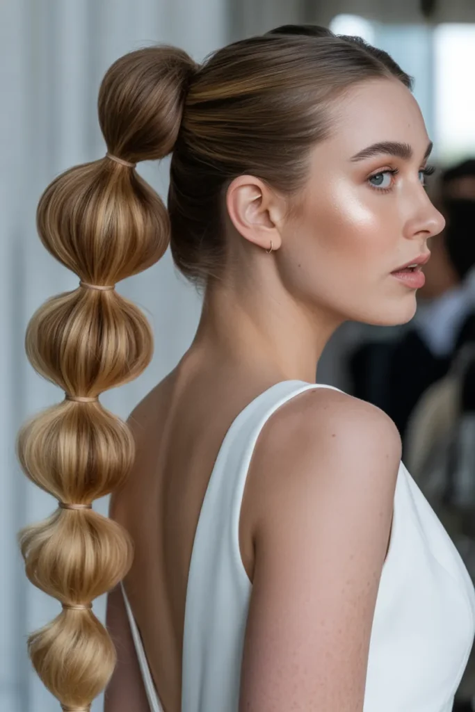Bubble Ponytail Bridal