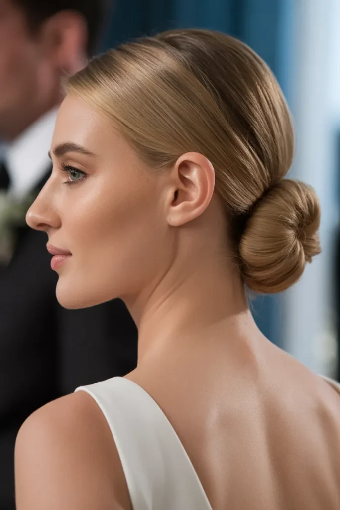 Classic Low Chignon Bun