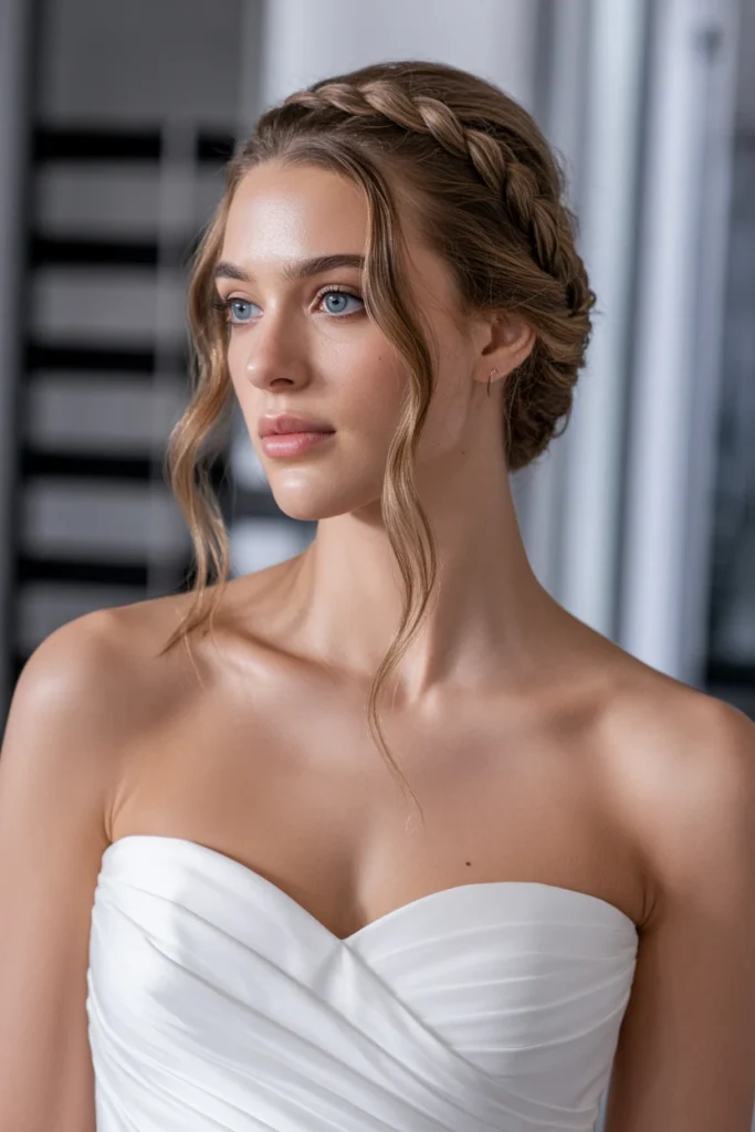 Crown Braid with Loose Waves