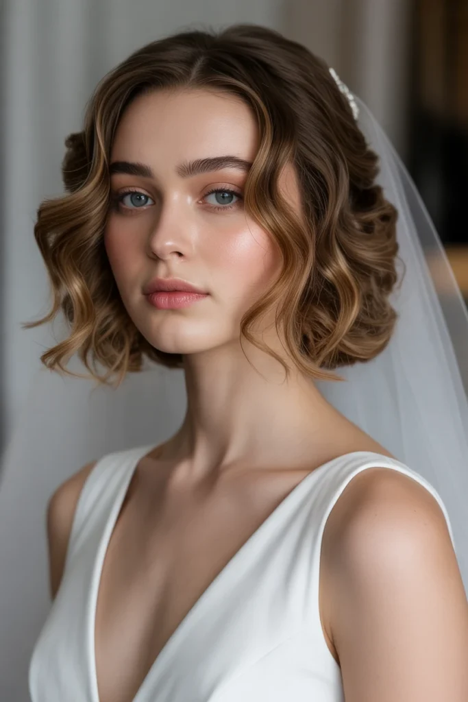 Curled Lob with Veil