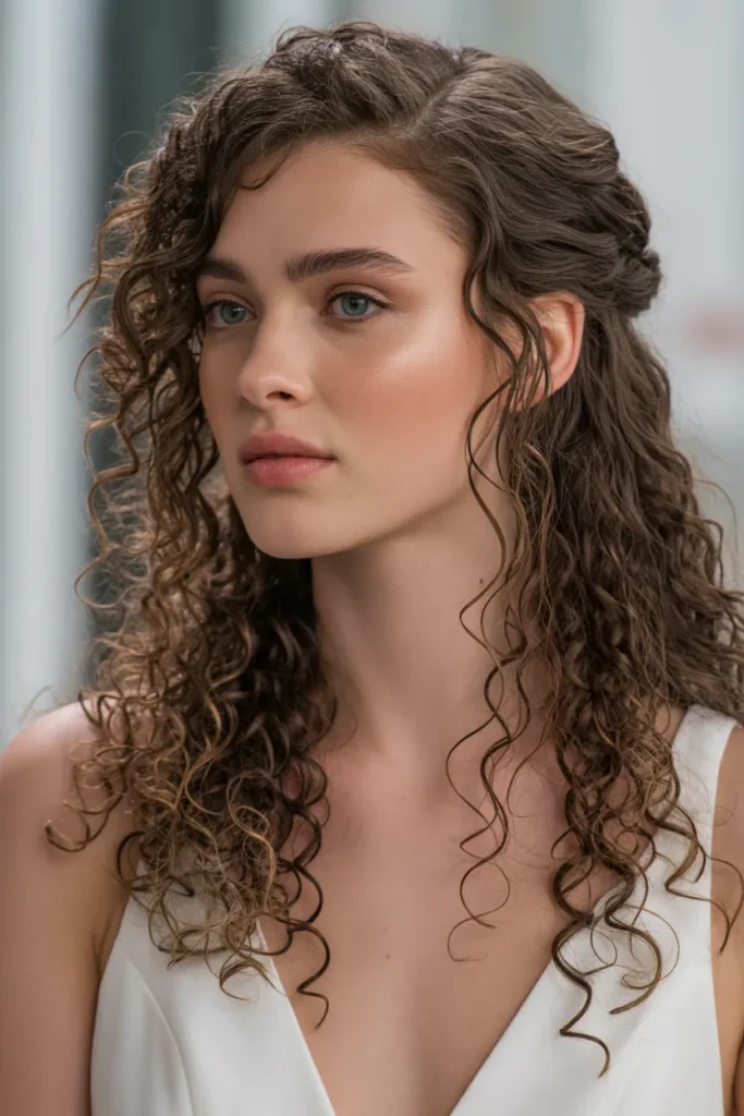 Curly Half-Up Twists