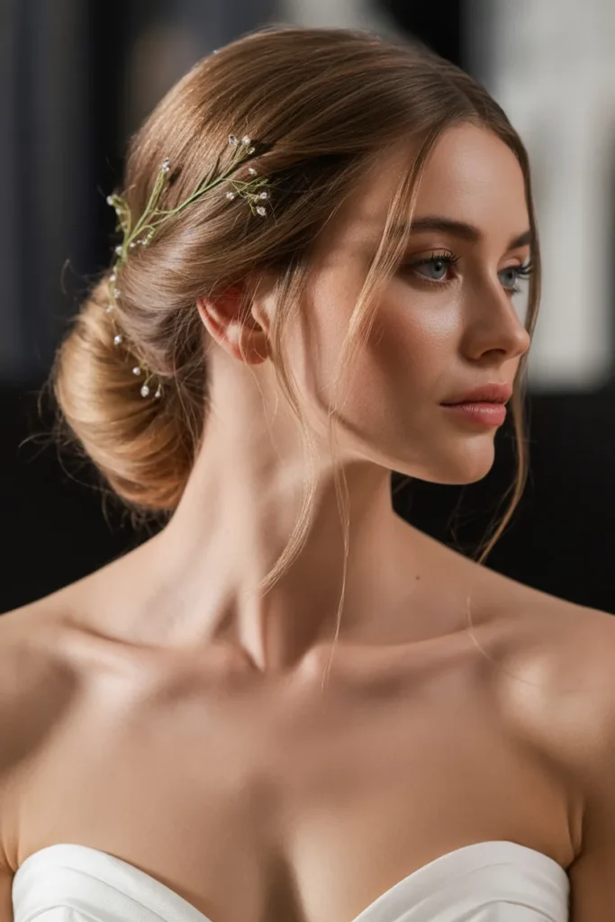 Ethereal Updo with Hair Vine