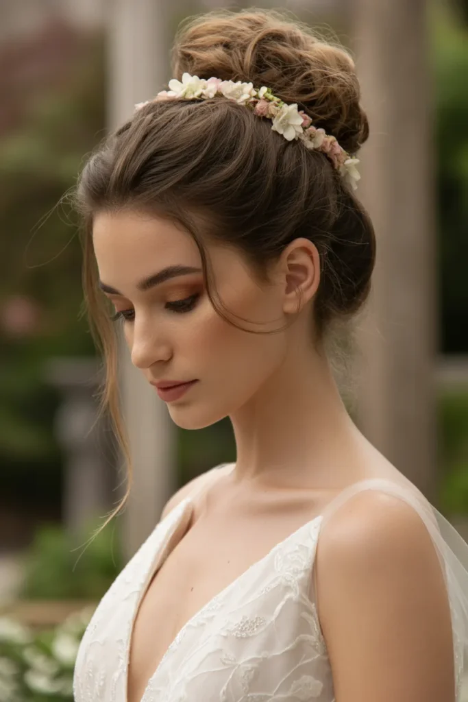Floral Bridal Bun
