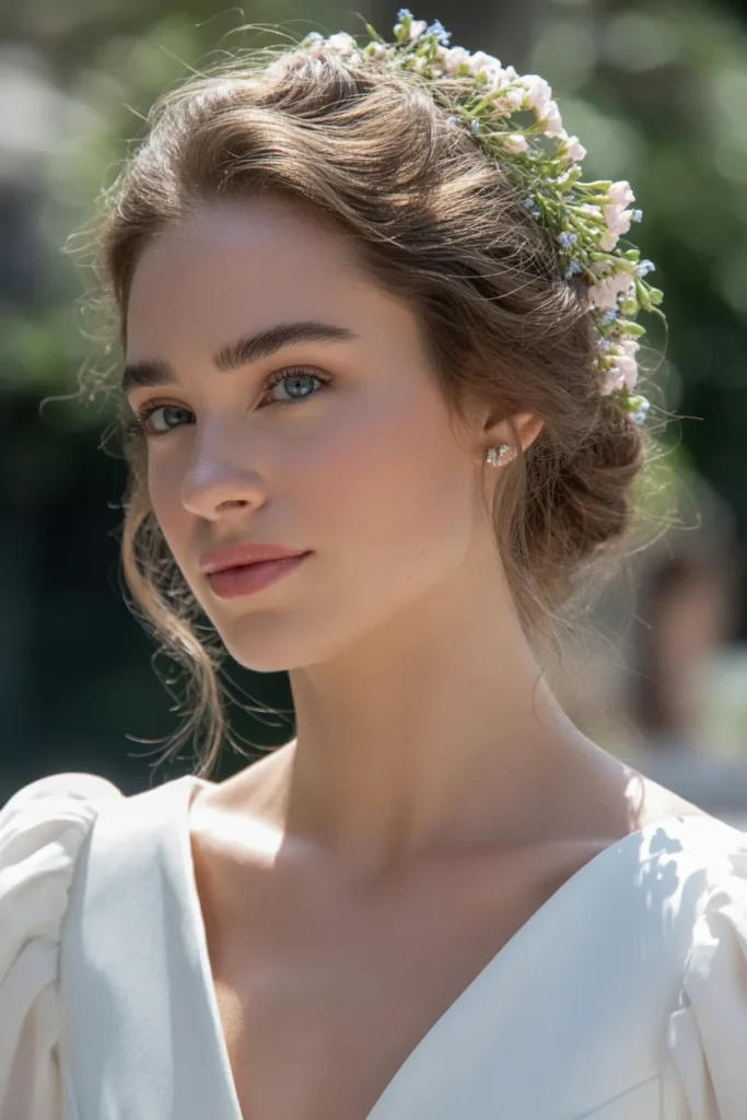 Floral Textured Updo