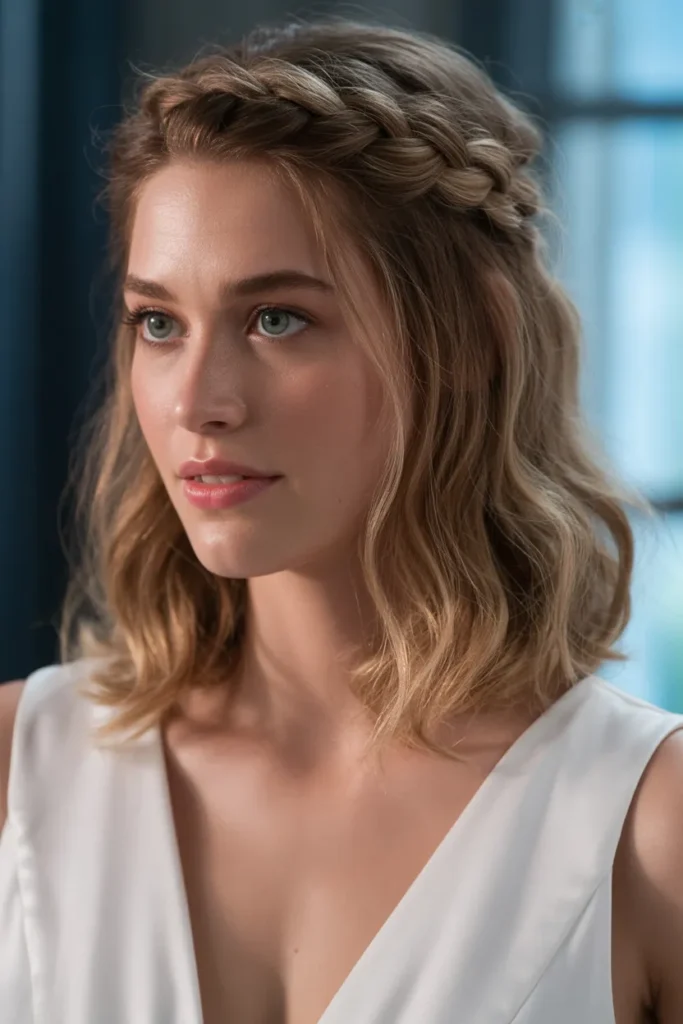 Half-Up Braided Crown