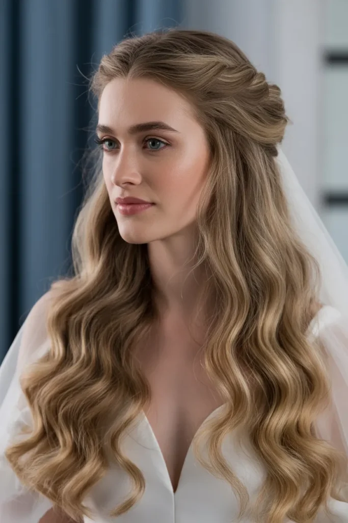 Half-Up Half-Down Bridal Style