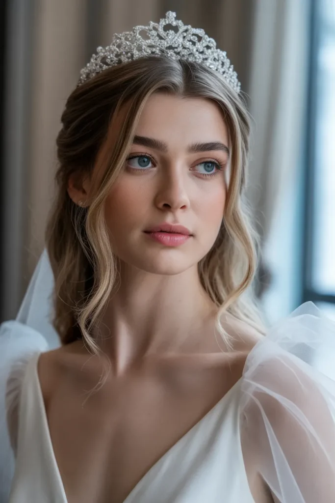 Loose Waves with Tiara