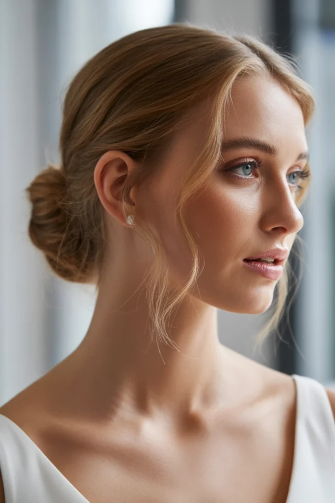 Low Knot Bridal Bun