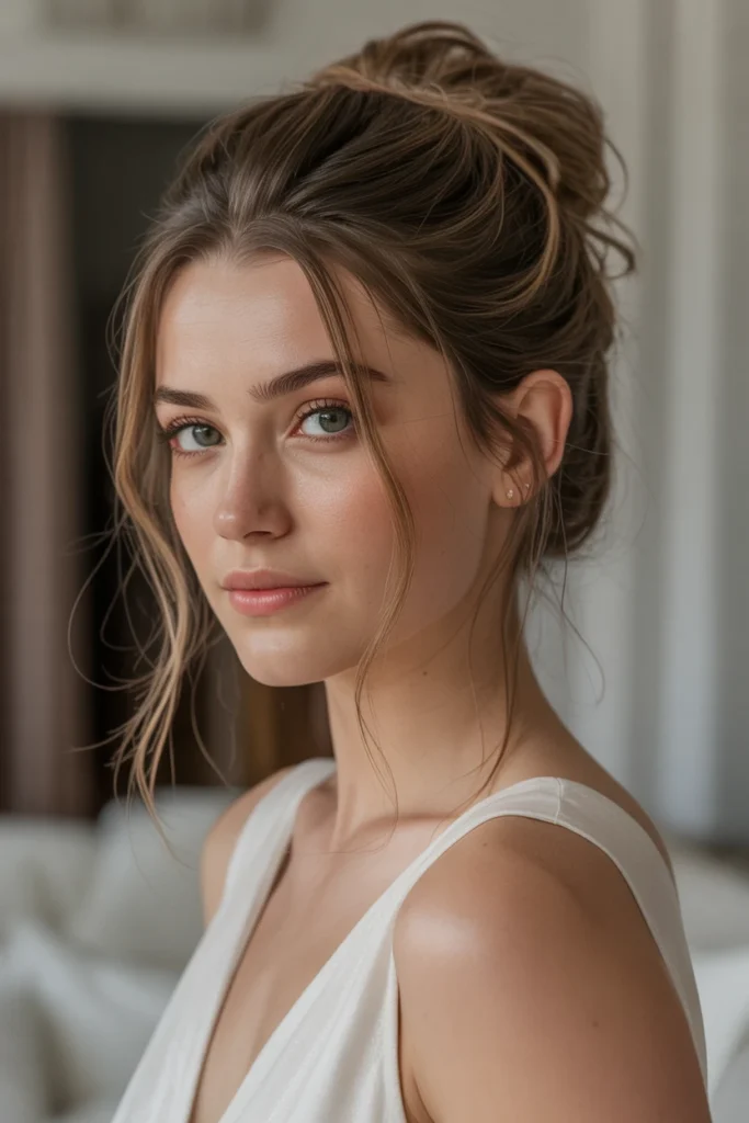 Messy Bun with Texture