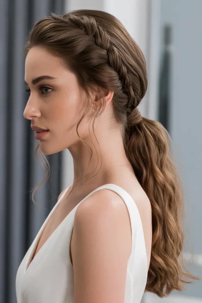 Ponytail with Twisted Sides