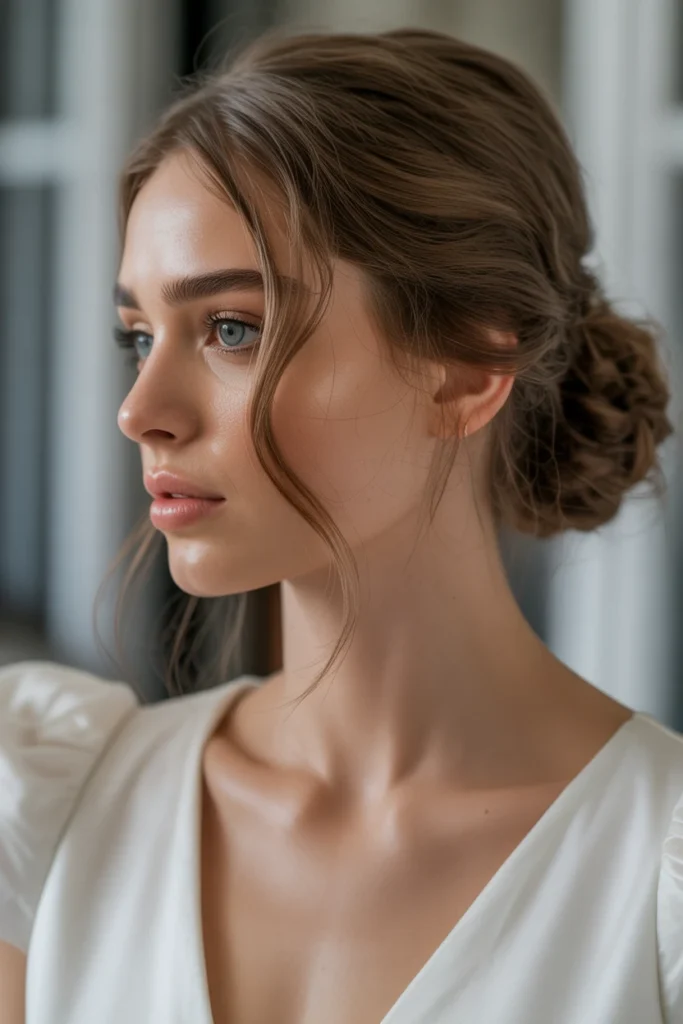 Side Bun Bridal Style