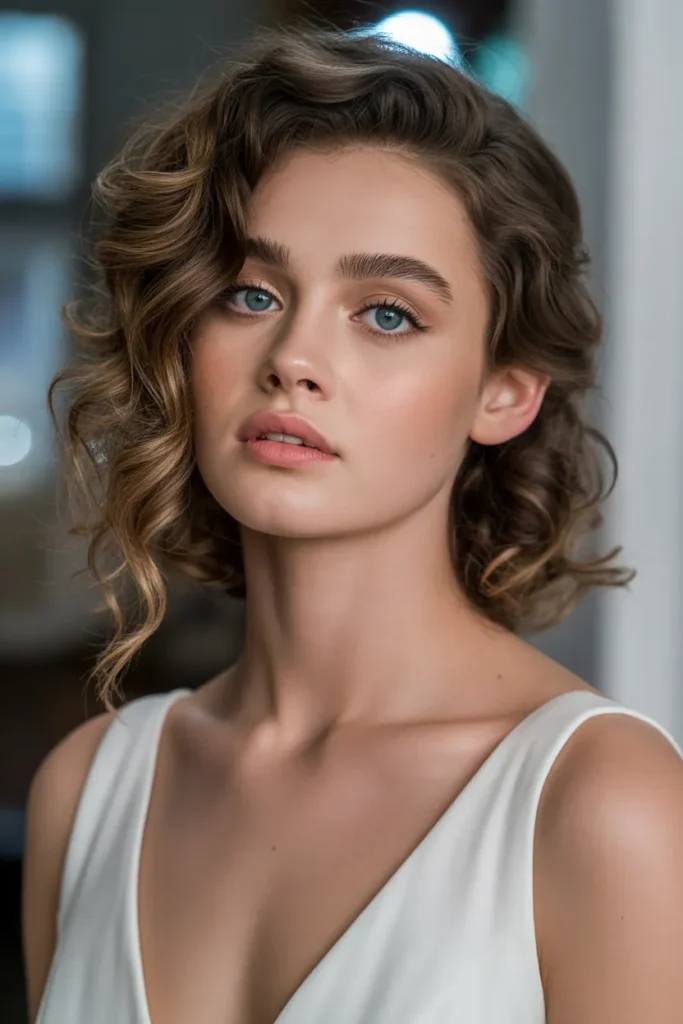 Side-Swept Curls