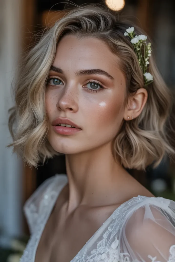Textured Lob with Waves and Flowers
