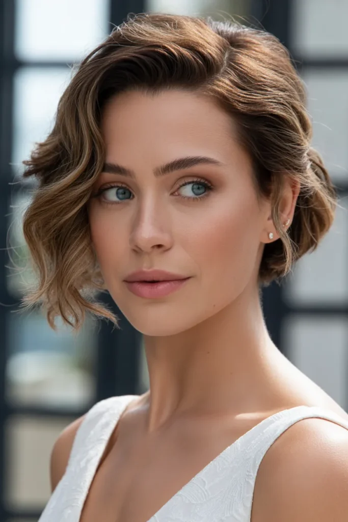 Tousled Waves with Side Part