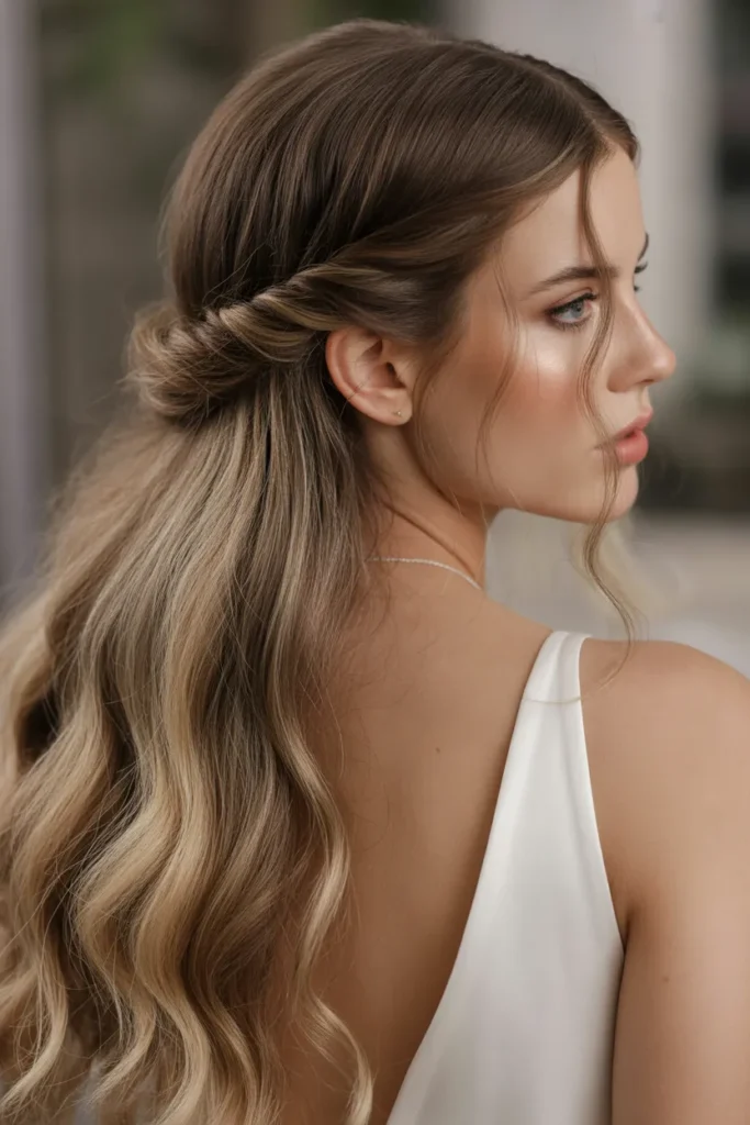 Twisted Half-Up Style