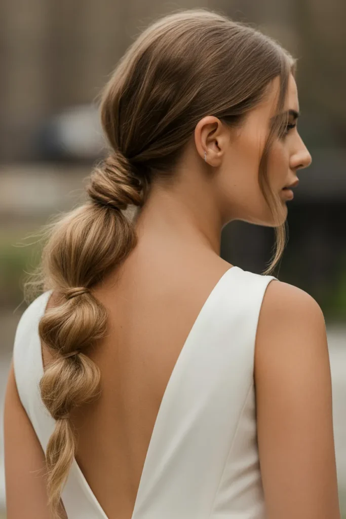 Twisted Low Ponytail