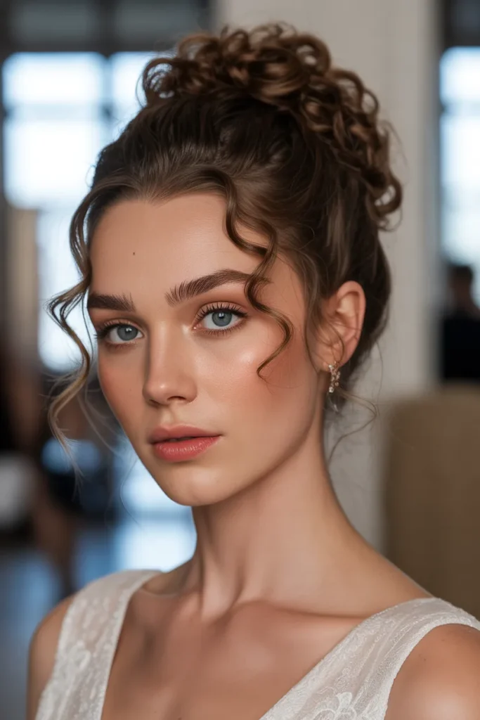 Voluminous Curly Bun