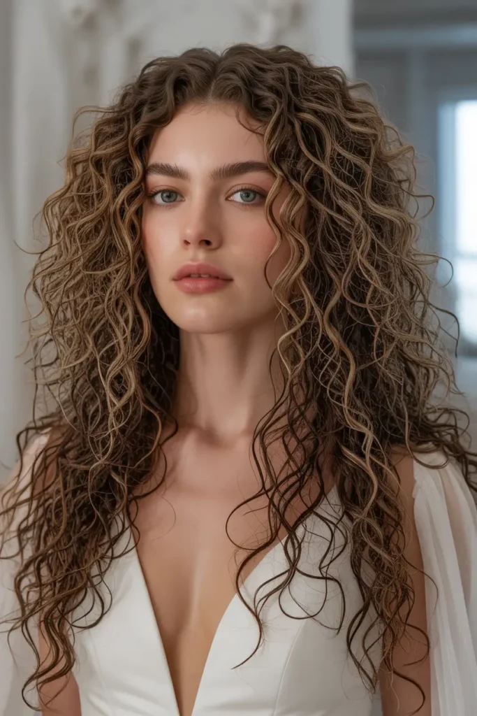 Voluminous Curly Hair