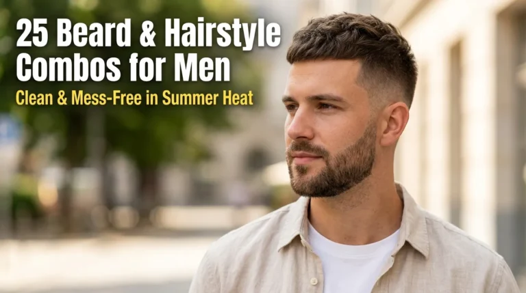 25 Beard and Hairstyle Combos for Men That Stay Clean & Mess-Free in Summer Heat