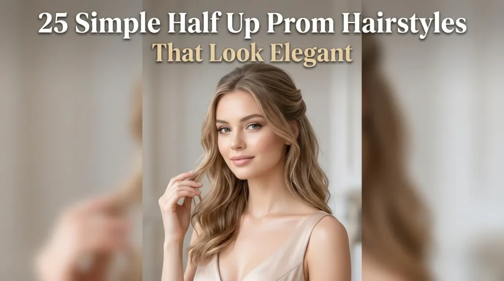 25 Simple Half Up Prom Hairstyles That Look Elegant