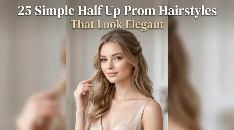 25 Simple Half Up Prom Hairstyles That Look Elegant