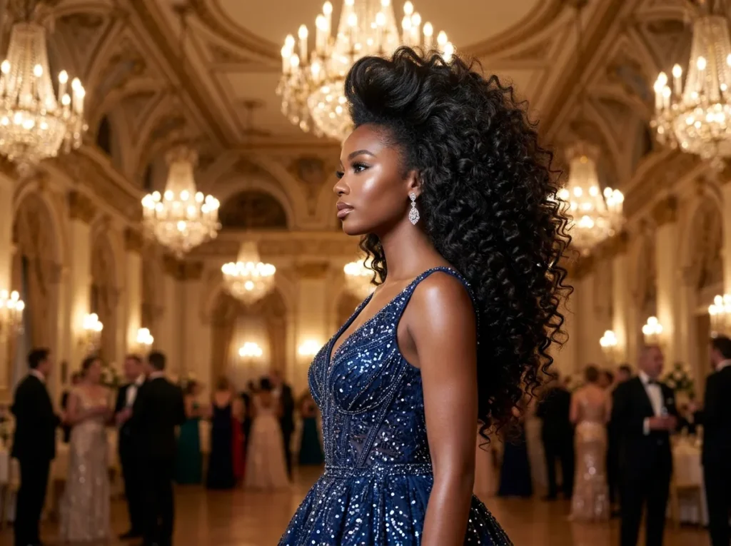 Big Curly Hair with Volume Crown
