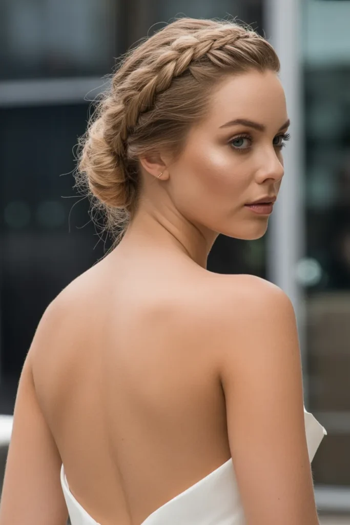 Braided Crown Updo