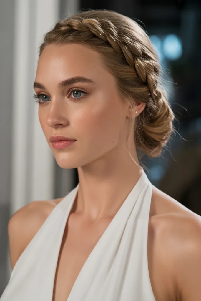 Braided Crown Updo