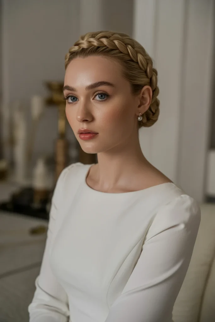 Braided Crown Updo
