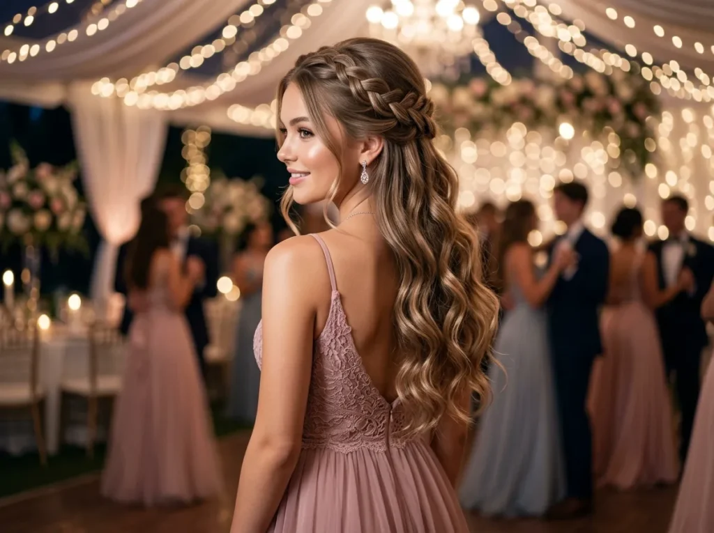 Braided Half Up Style