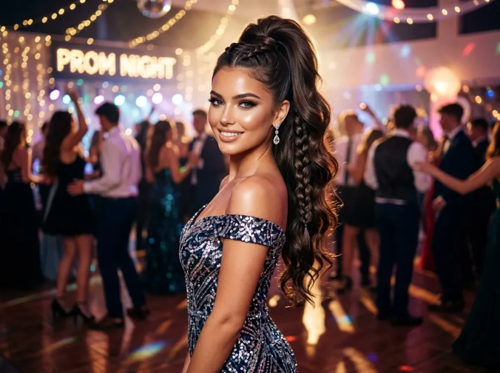 Braided High Ponytail