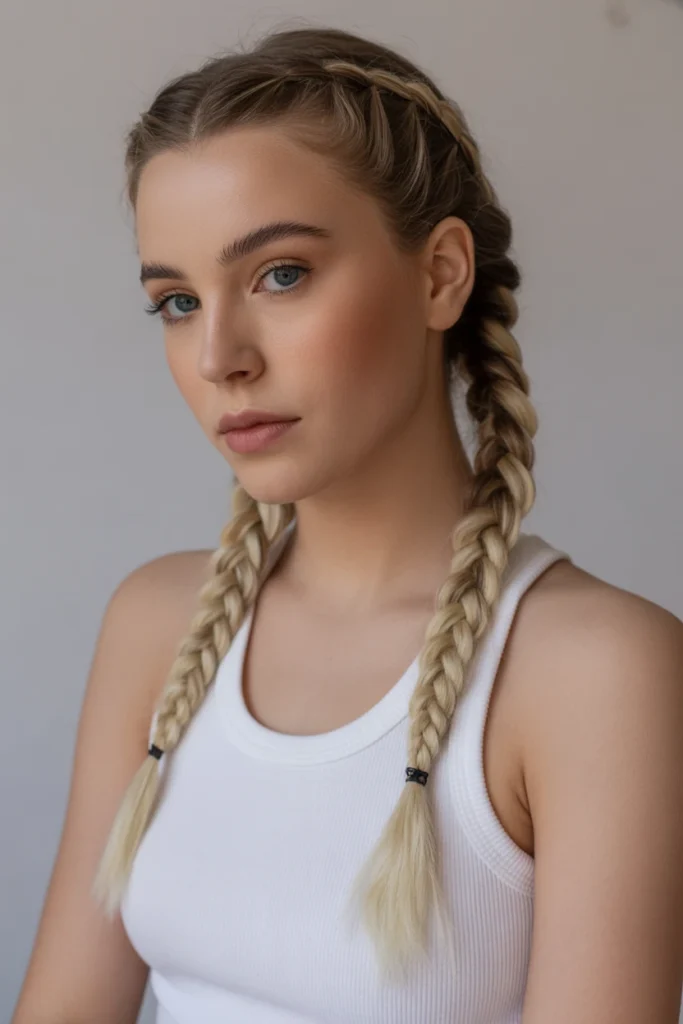 Braided Low Ponytail