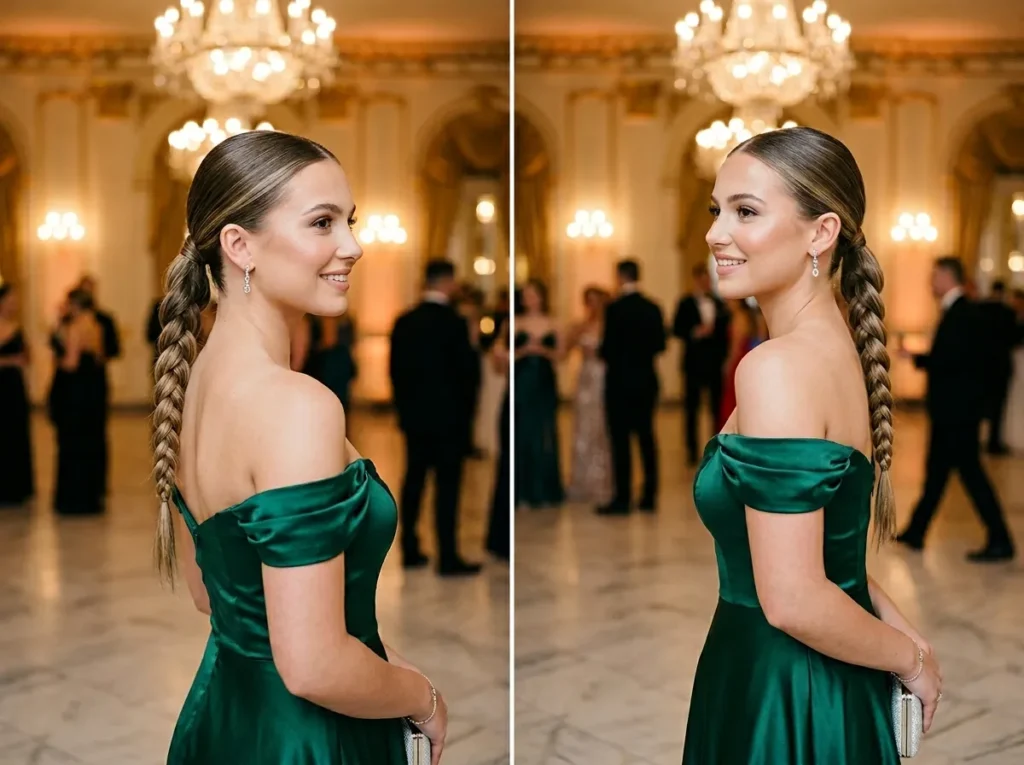 Braided Low Ponytail