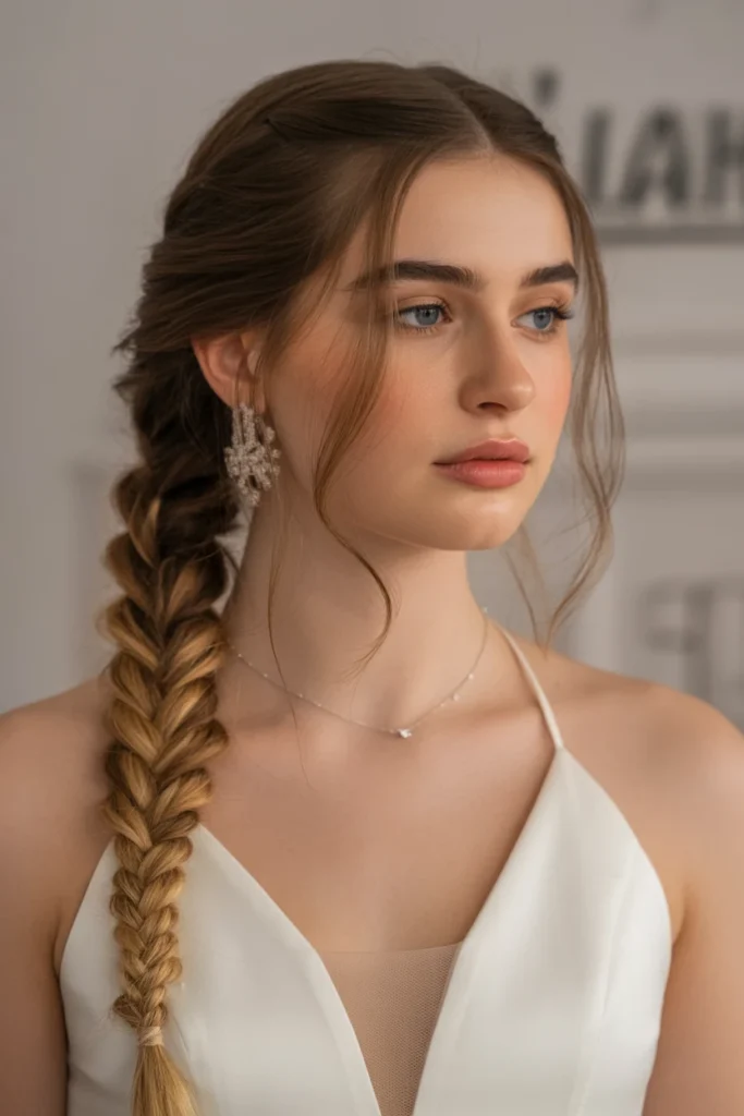 Braided Side Ponytail