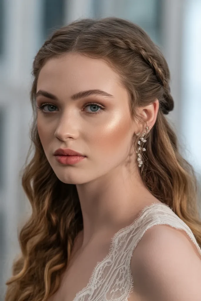 Classic French Braid Half-Up