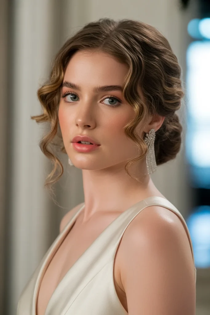 Classic Half-Up Curls