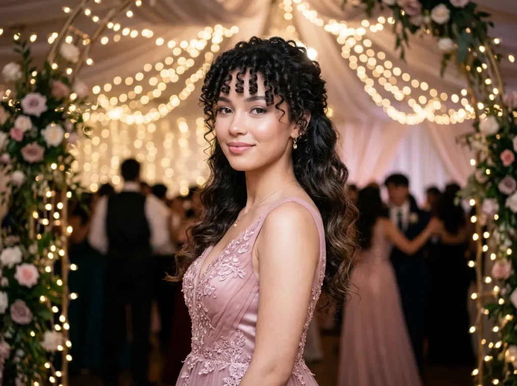 Curly Hair with Loose Ends