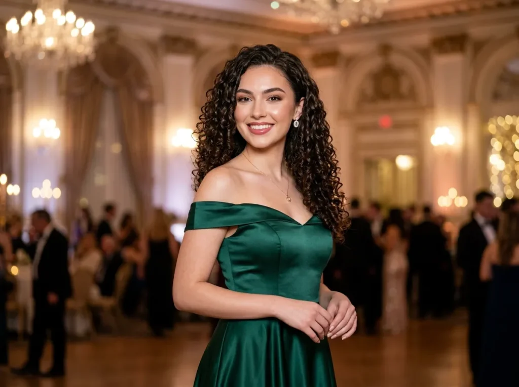 Curly Hair with Minimal Frizz Finish